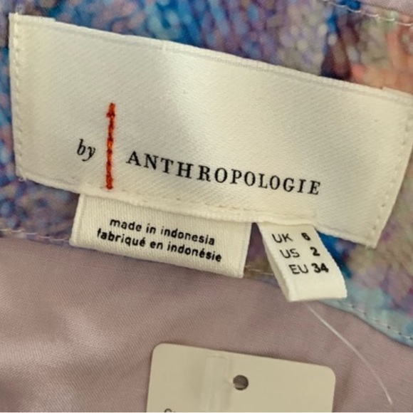 Anthropologie A-Line Neutral Motif Midi Skirt Size 2 - Picture 11 of 13